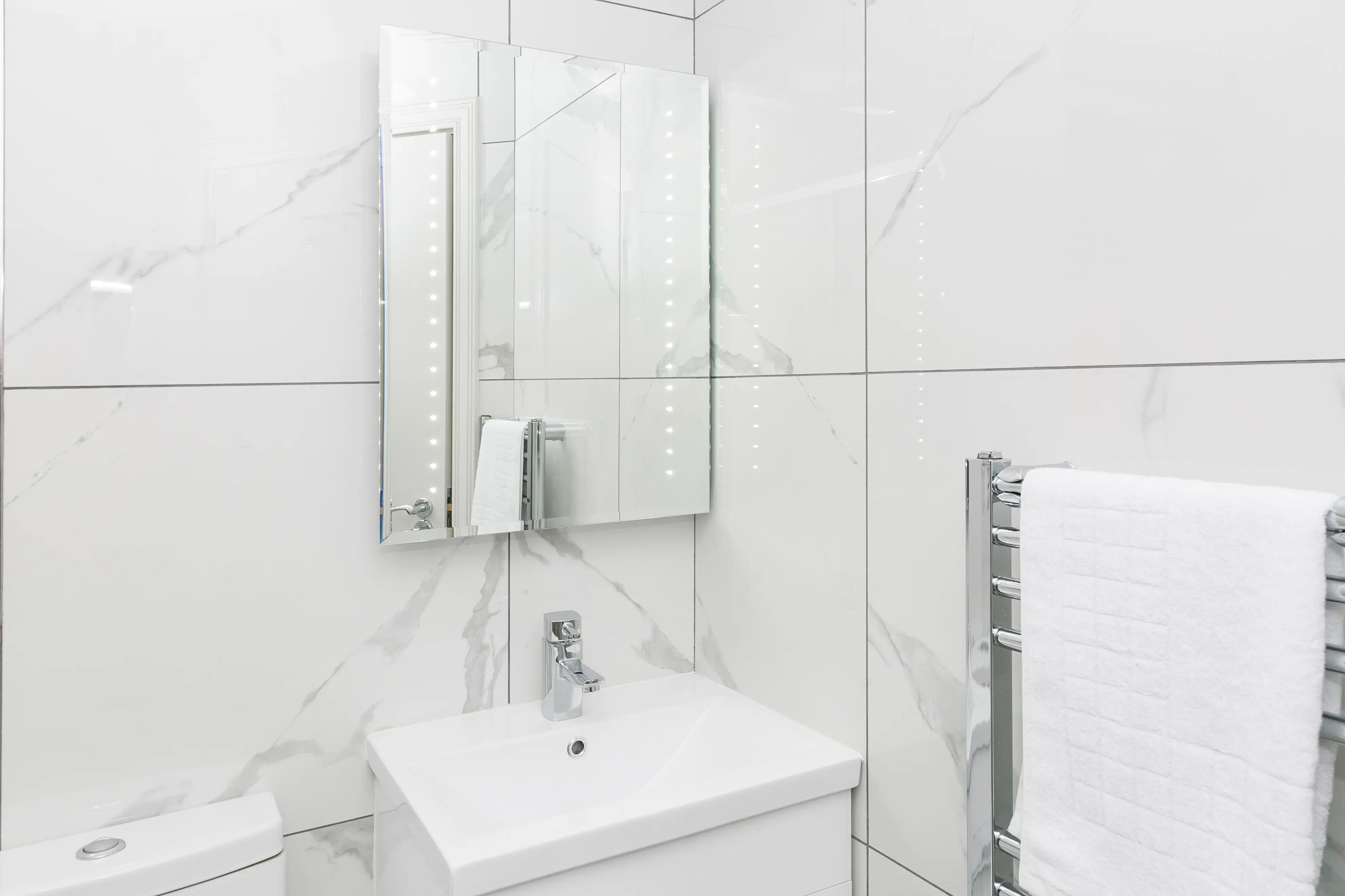 Elegant bathroom with luxury fittings