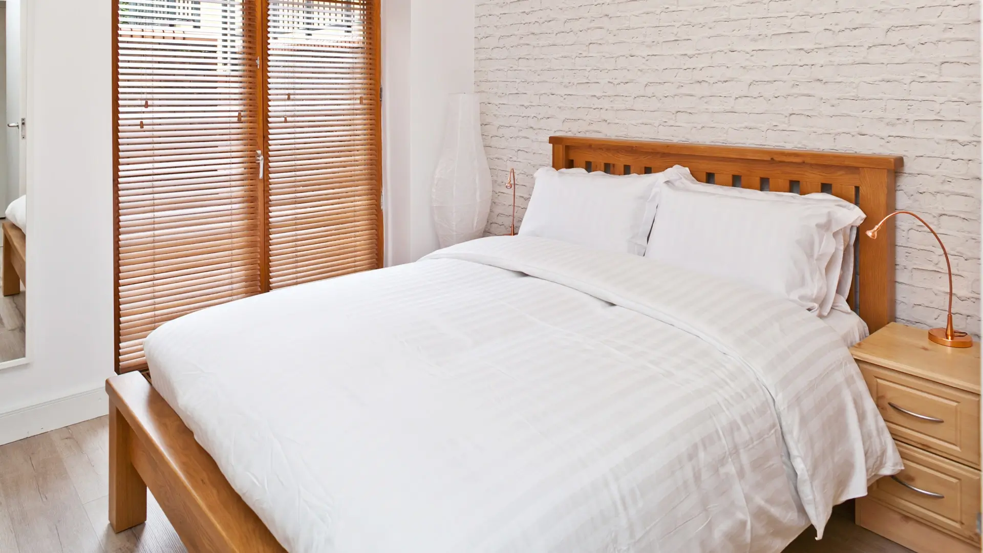 Bright contemporary bedroom