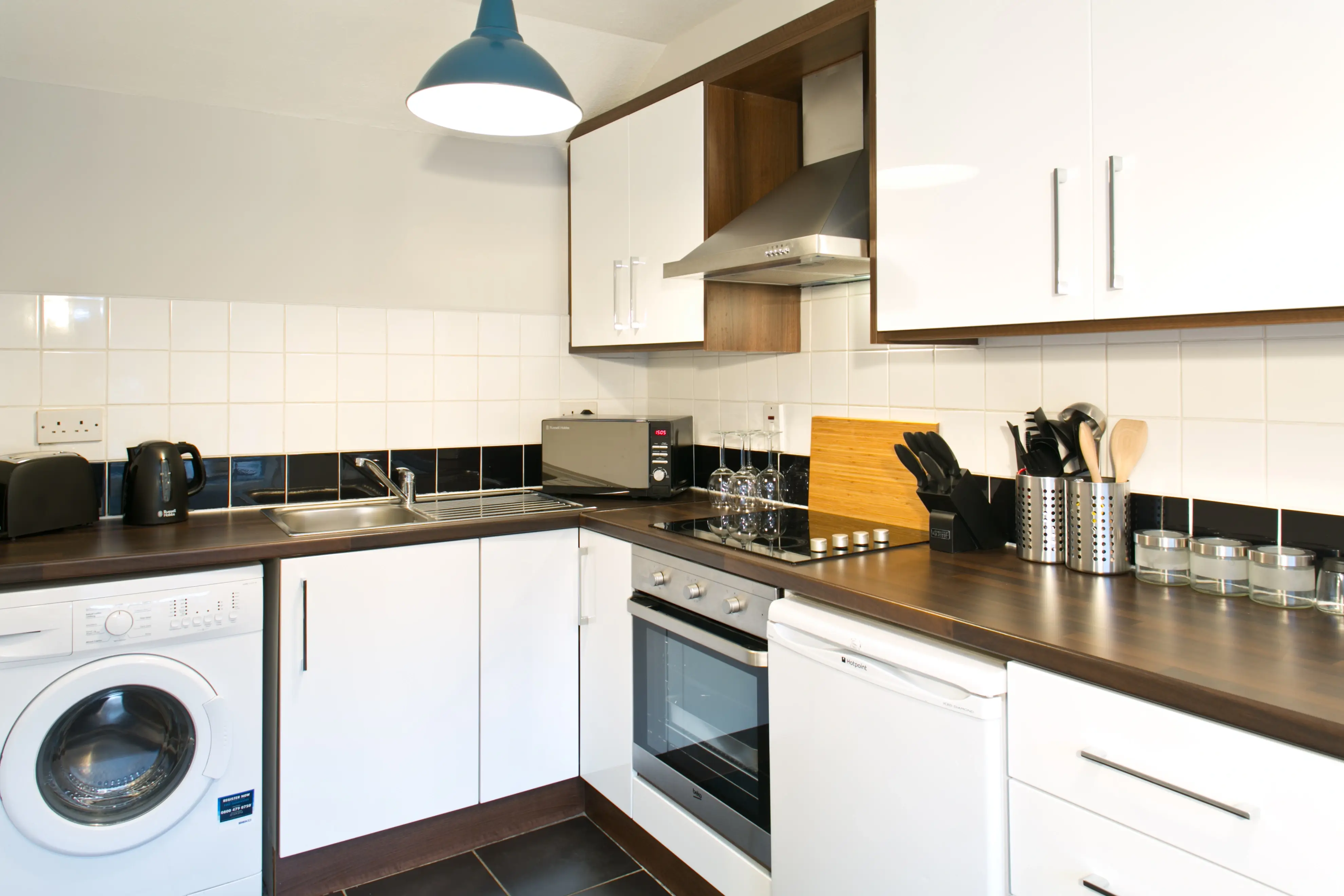 Modern kitchen with modern fittings